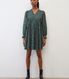 Mini-jurk met volumineuze mouwen image number 1