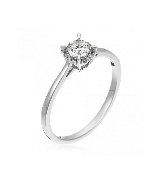 Ring 'Amoureuse' witgoud en diamanten