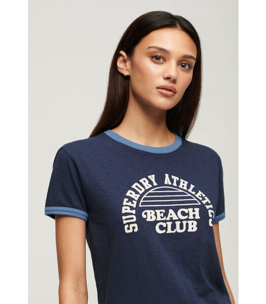 Dames-T-shirt met contrast Athletic Essentials Beach