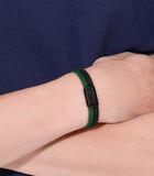 Armband groen en zwart lederen 2040074 image number 1