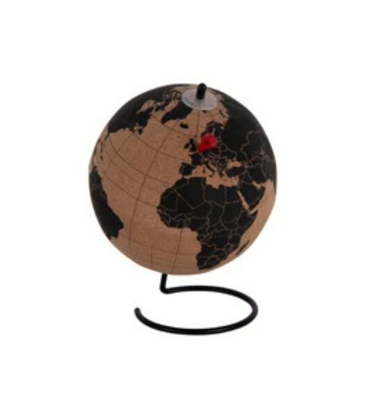 Ornement World Globe Medium - Noir - Ø15cm