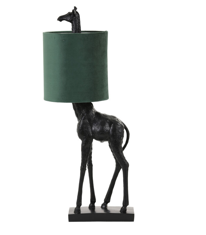 Tafellamp Giraffe - Zwart/Groen - 28x20x68 cm image number 2