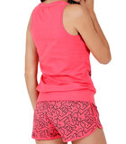 Pyjamashortje tanktop Mickey Hand Disney fuchsia image number 1