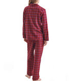 Ensemble pyjama long à carreaux en coton X'mas classic image number 1