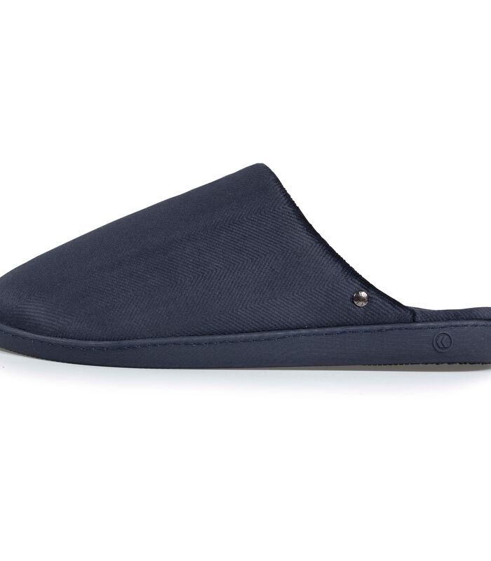 Chaussons Mules Homme Velours Marine image number 2