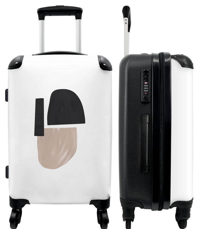 Handbagage Koffer met 4 wielen en TSA slot (Vormen - Abstract - Pastel - Design) image number 0