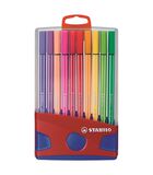 Pen 68 - premium viltstift - ColorParade - rood/blauw - met 20 kleuren image number 2