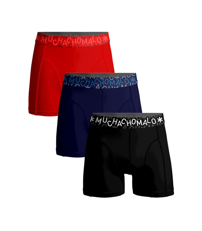 Hommes 3-Pack - Boxer - couleurs Unie M image number 0