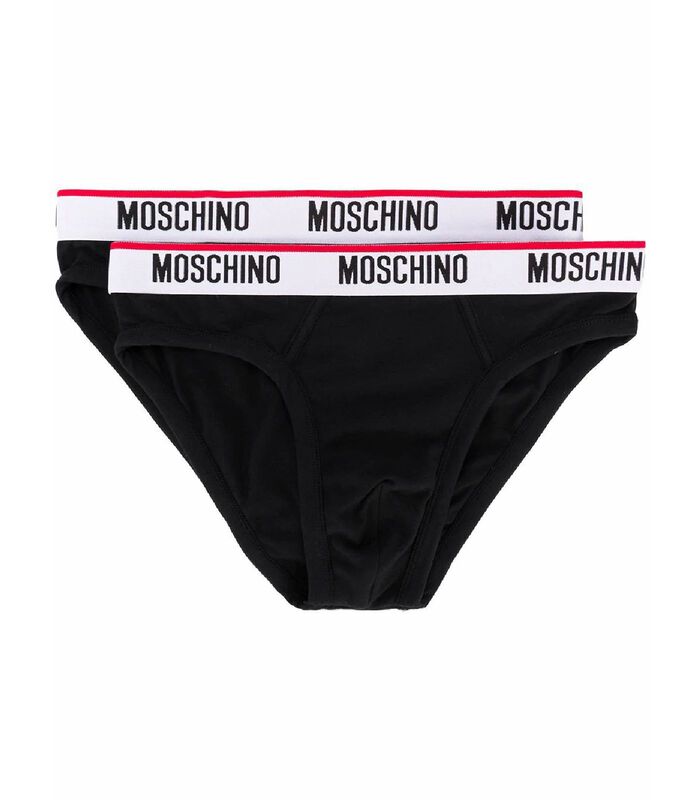 Moschino Homme A475281190555 Noir Coton Slip image number 0