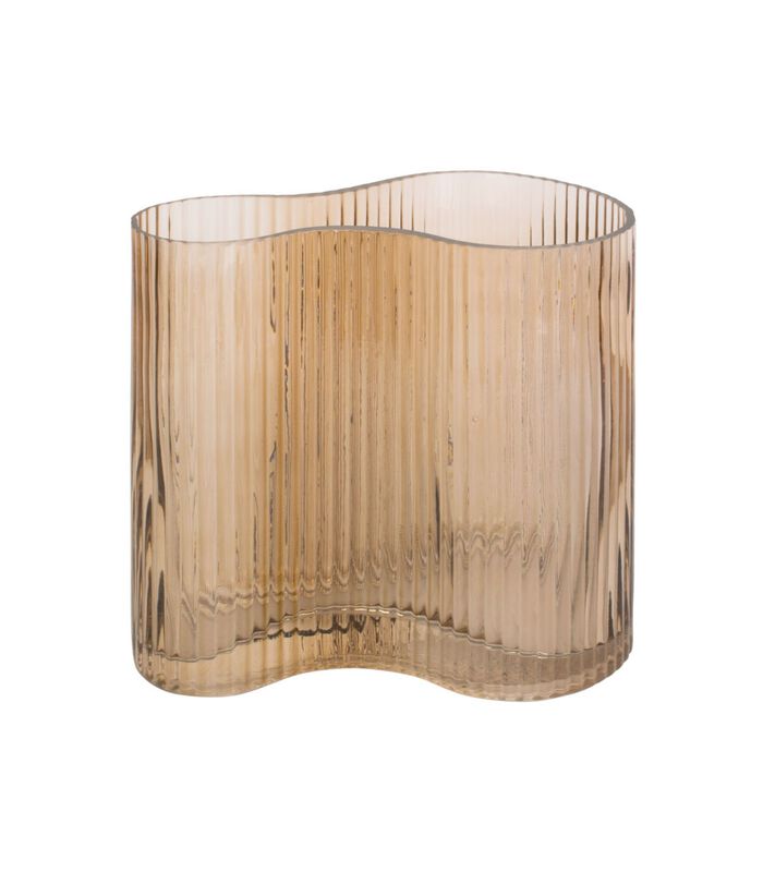 Vase Allure Wave - Sable brun - 12x18cm image number 0