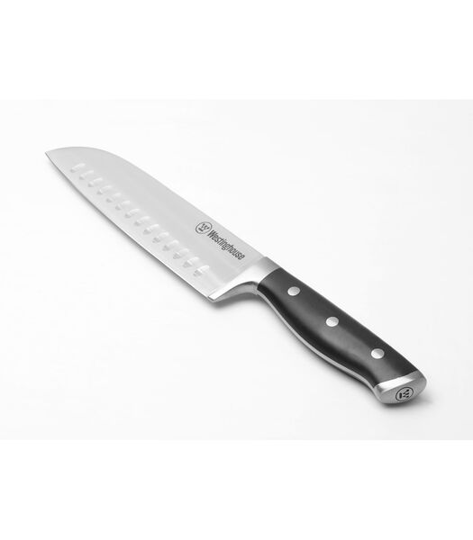 Couteau Santoku  - Noir - 17,5 cm