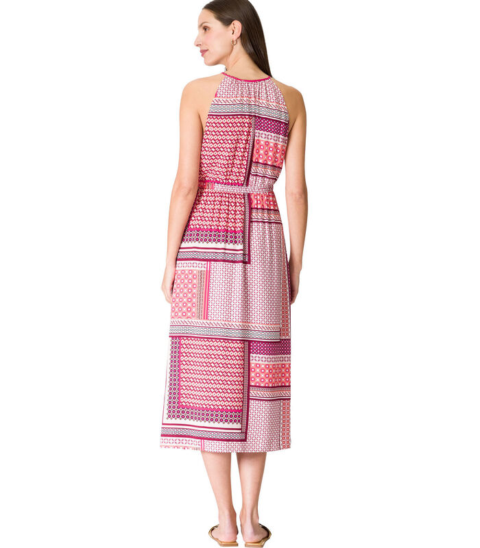 Midi-jurk met stoffen riem image number 1