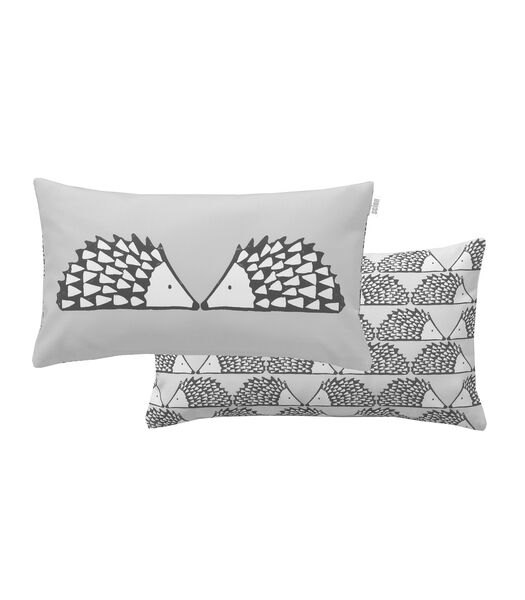 SPIKE Gris - Coussin Coton
