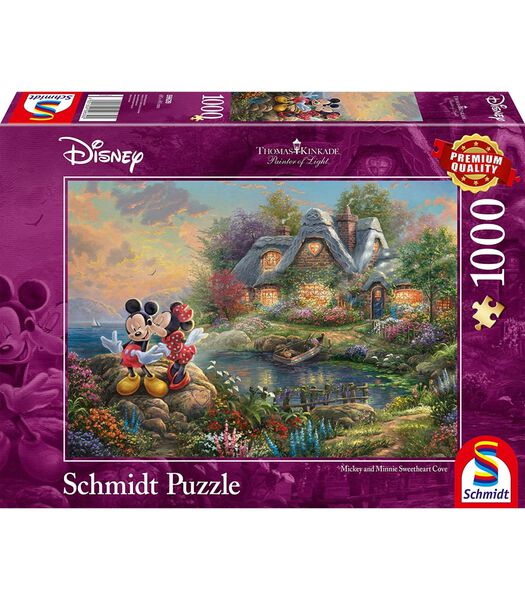 Puzzle  Disney Mickey & Minnie - 1000 pièces - 12 ans et plus