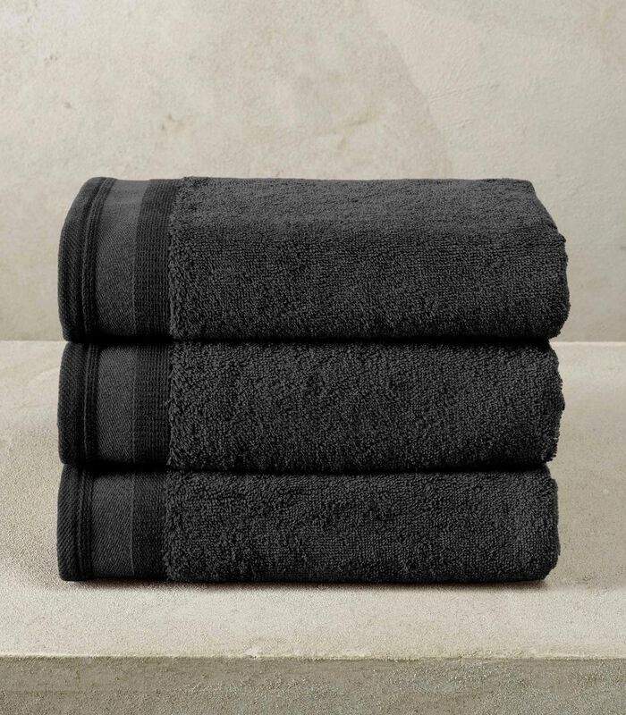 3 serviettes de bains Contessa black image number 2