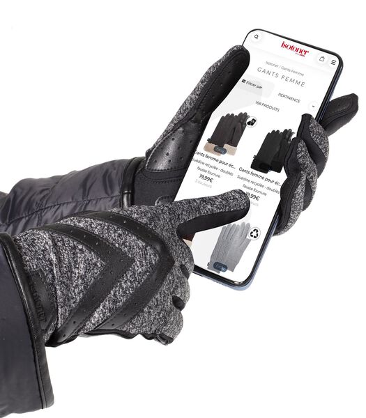 Wollen handschoenen - Touchscreen - Beige