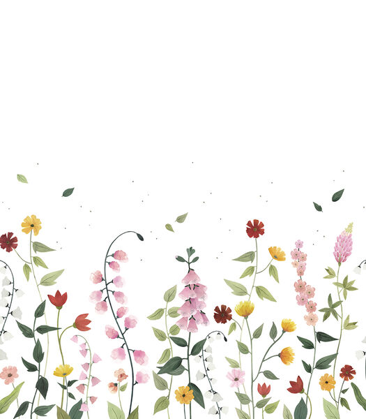 Papier peint panoramique jolie fleurs Queyran, Lilipinso