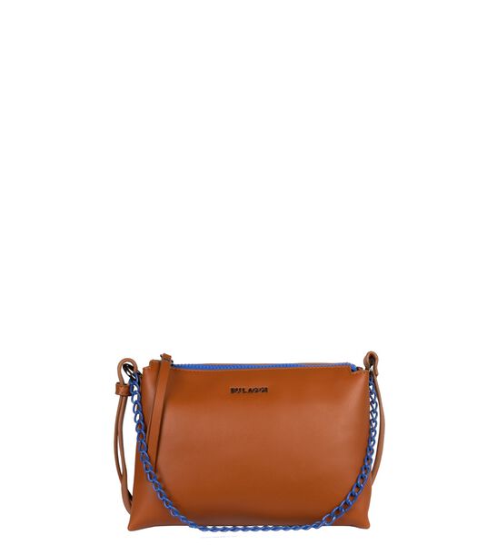 Chainy crossbody tas - cognac