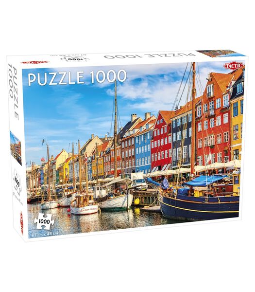 Puzzel Around the World Nothern Stars: Nyhavn - 1000 stukjes
