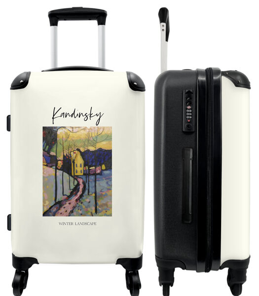 Handbagage Koffer met 4 wielen en TSA slot (Kunst - Kandinsky - Landschap - Kleuren)