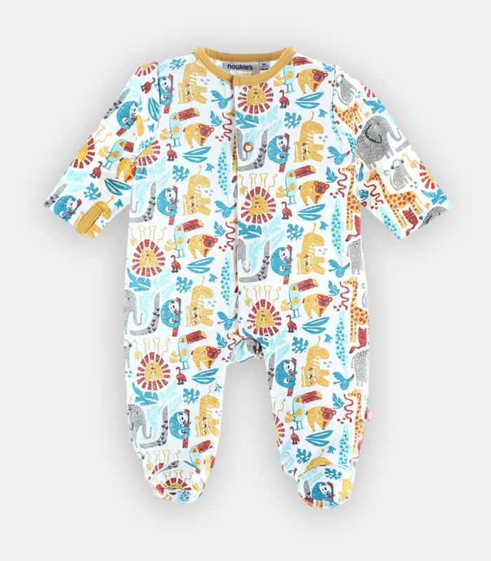 Jersey pyjama met prints, meerkleurig image number 1