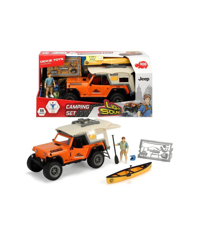 Playlife - Camping Set Jeepster 1:24 22 Cm Met Acc image number 0