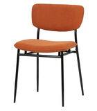 Lot de 2 chaises de table - Polyester - Orange - 77x48x52 - Dané image number 1