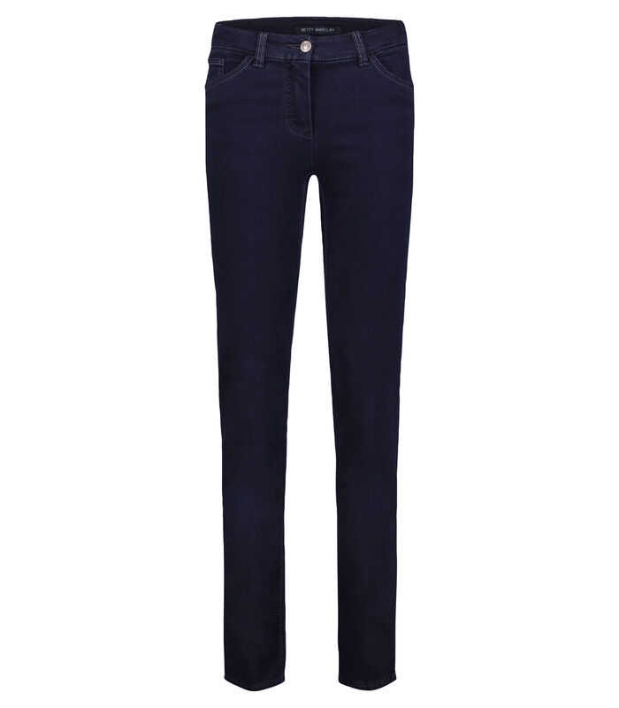 Basic jeans met opgestikte zakken image number 2
