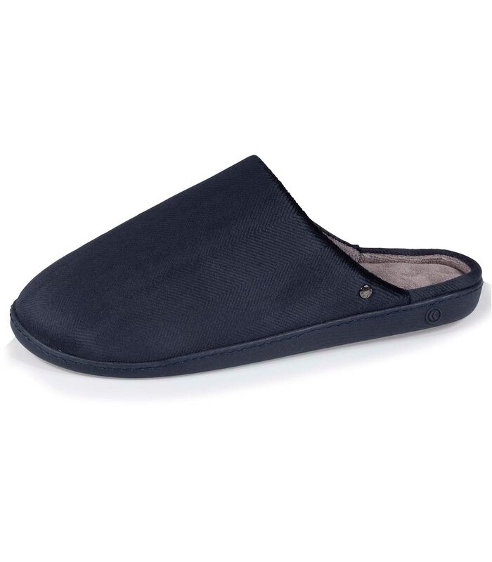 Chaussons Mules Homme Velours Marine image number 0