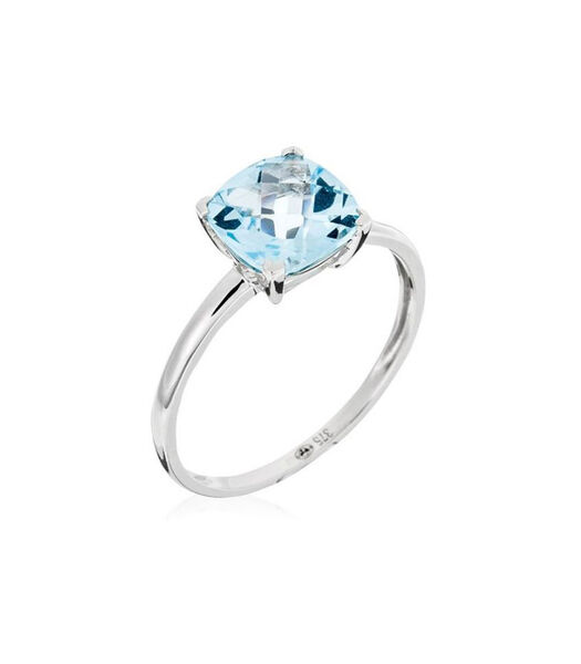 Ring 'Topaze Unique' witgoud en diamanten
