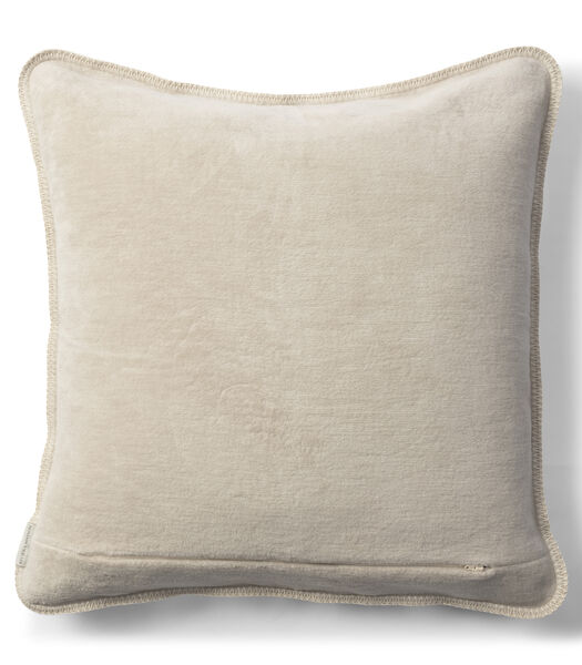 Kussenhoes grijs, Kussensloop 60x60 - RM Logo Pillow Cover - Katoen