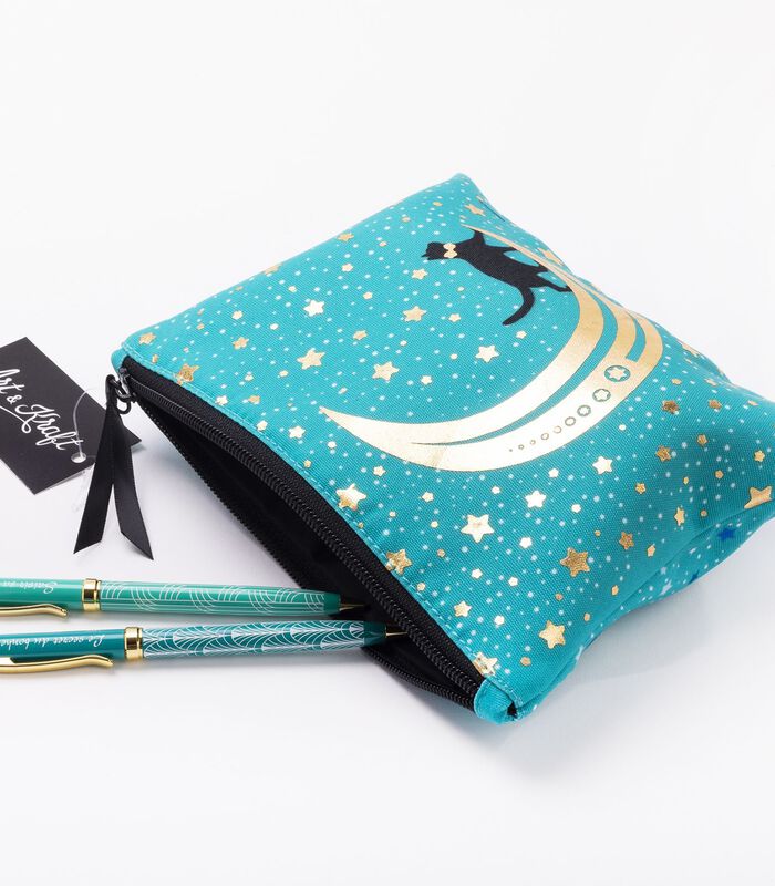 Pochette turquoise - Chat image number 1