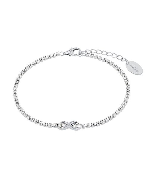 Bracelet pour dames, argent 925 Sterling, zirconium synth. | Infinity