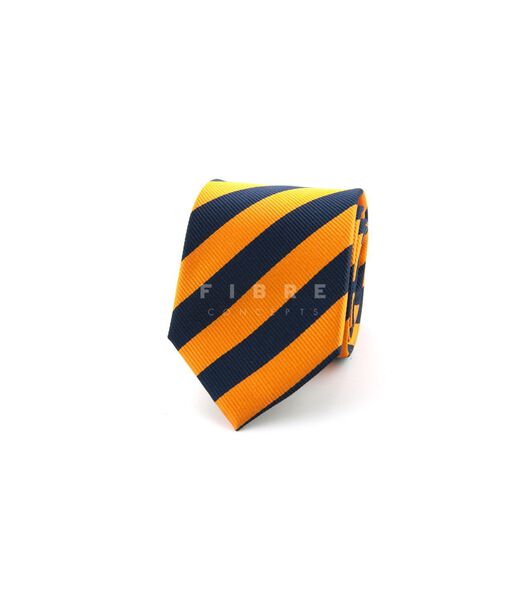Cravate orange/d.bl.