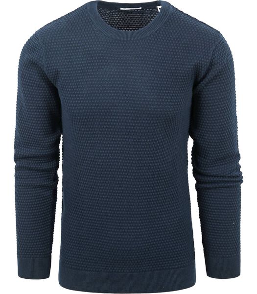 ConnaissancesCotton Apparel Sweater Vagn Dark Blue