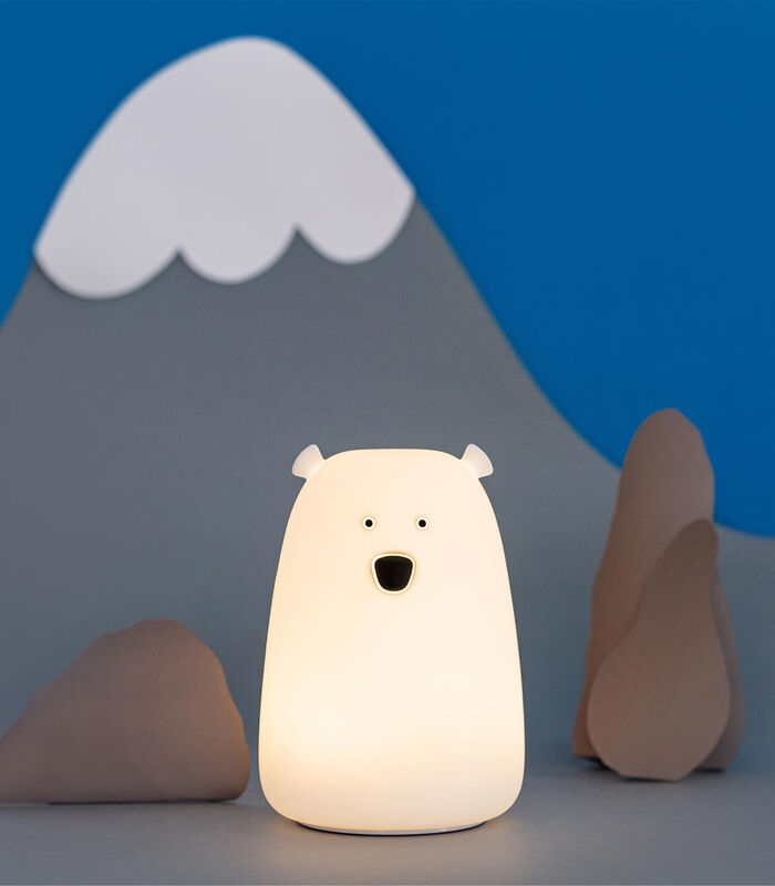 Veilleuse lumineuse tactile en silicone, Ourson image number 4