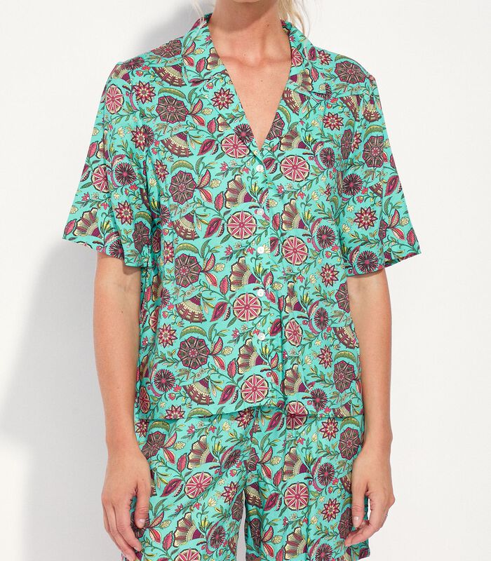 Ecovero vloeiend pyjama shirt KINNAUR image number 1