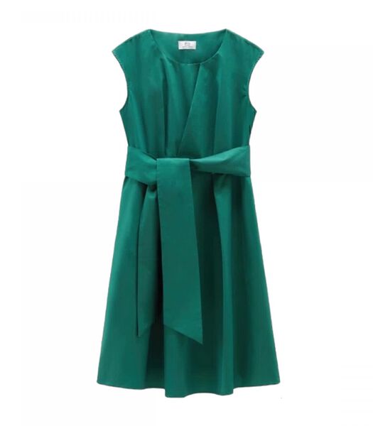 Woolrich Poplin Short Dress Evergreen WWDR0100631