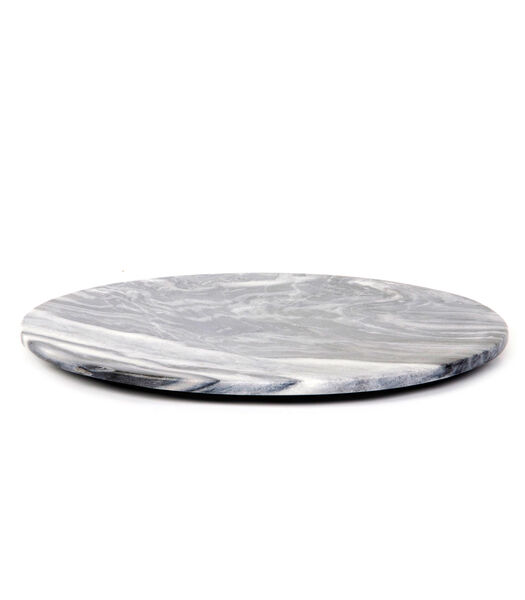 MAX Rond Large planche à découper en marbre (40cm) gris