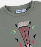 T-shirt en coton girafe, kaki image number 2