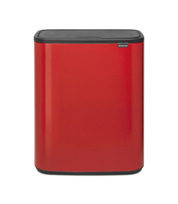 Bo Touch Bin, 2 binnenemmers, 2 x 30L -Passion Red image number 0