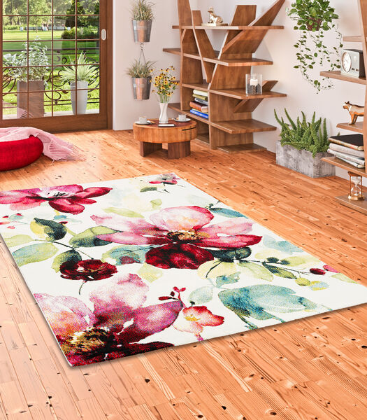 Designer tapijt briljante bloemen