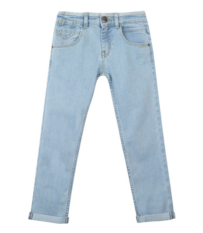 Gebleekte slim fit jeans image number 0