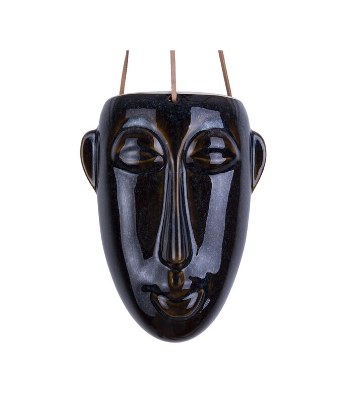 Plantenpot Mask - Bruin - Lang - 12,5x17,3x22,3cm image number 0