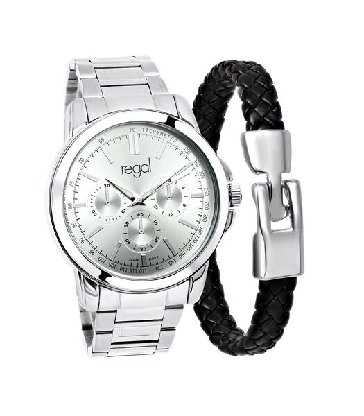 Horloge Staal - zilverkleurig