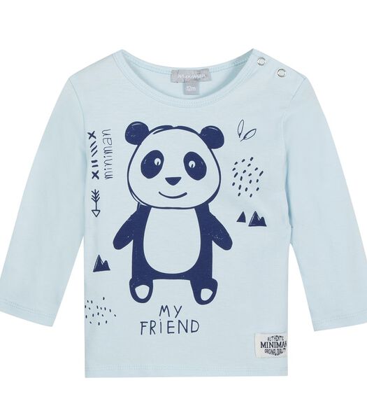 T-shirt manches longues avec motif panda