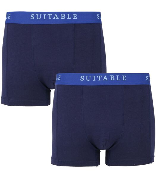 Suitable Boxer-shorts Lot de 2 bambou Bleu Marine