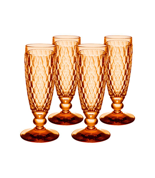 Champagneglas 4 stuks Boston Apricot