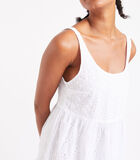 Honae Manihi korte witte geborduurde jurk image number 3