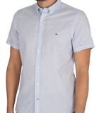 Slim Travel Oxford shirt met korte mouwen image number 3